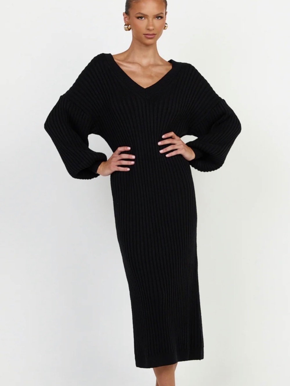 KARTIA MIDI DRESS In Black - Picture 3 of 3